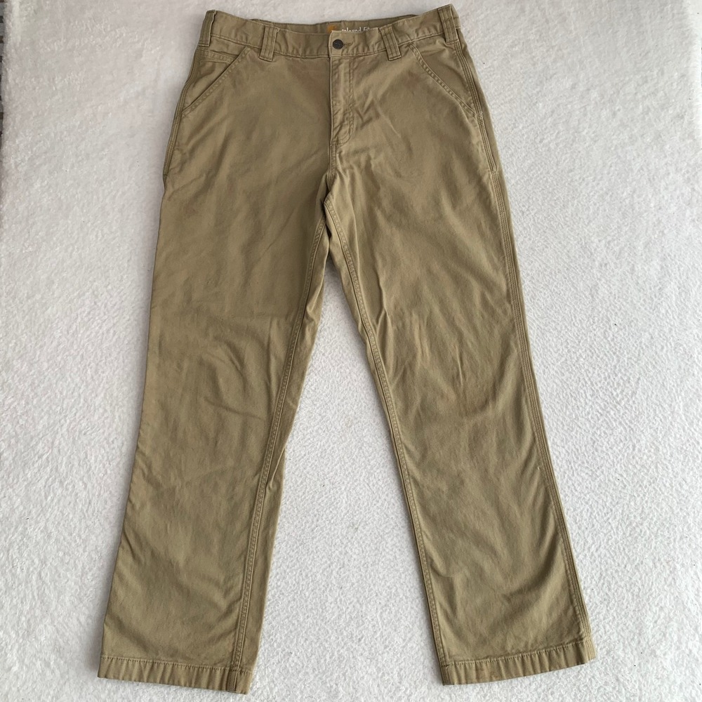 Carhartt Relaxed Fit Straight Rigby Dungaree Work Pant Mens 33x32 (32x30) STAINS